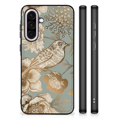 Bloemen Hoesje voor Samsung Galaxy A56 Vintage Bird Flowers
