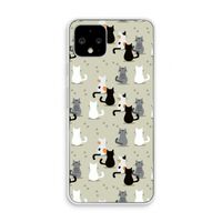 Katten: Pixel 4 Transparant Hoesje
