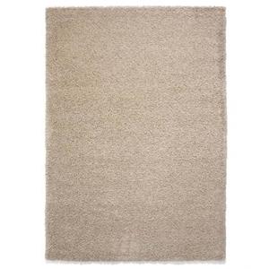 Tapeso Hoogpolig vloerkleed shaggy Trend effen - champagne - 80x150 cm