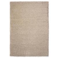 Tapeso Hoogpolig vloerkleed shaggy Trend effen - champagne - 80x150 cm