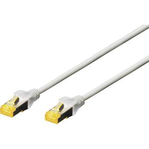 Digitus DK-1644-A-070 RJ45 Netwerkkabel, patchkabel CAT 6A S/FTP 7.00 m Grijs Halogeenvrij, Verdraaide paren, Snagless, Vlambestendig 1 stuk(s)