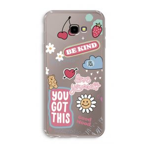 Positivity: Samsung Galaxy J4 Plus Transparant Hoesje