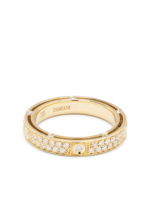 Damiani bague D.Side en or 18ct pavée de diamants - Jaune