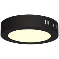 LED Downlight 12W Warm Wit 3000K Mat Zwart Ø170mm Opbouw Rond
