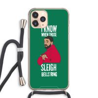 Sleigh Bells Ring: iPhone 11 Pro Max Transparant Hoesje met koord