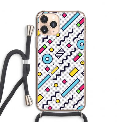 8-bit N°8: iPhone 11 Pro Transparant Hoesje met koord