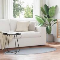 VidaXL Vloerkleden ovaal huarte grijs 80 x 150 cm 100% polyester