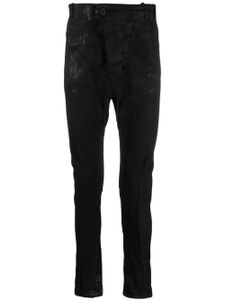 Boris Bidjan Saberi jean skinny à coupe sarouel - Noir