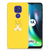 Motorola Moto G9 Play | E7 Plus Telefoonhoesje met Naam Baby Leopard - thumbnail