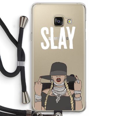 Slay All Day: Samsung Galaxy A3 (2016) Transparant Hoesje met koord