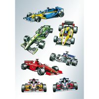 63x Raceauto/formule 1 stickers - thumbnail
