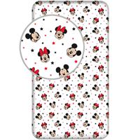 Disney Minnie & Mickey Mouse Hoeslaken Star - Eenpersoons - 90 x 200 cm - Katoen