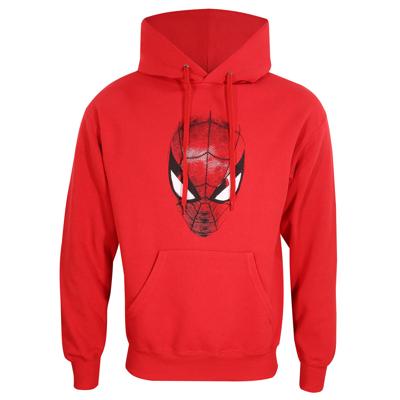 Unisex Hoodie Spider-Man Spider Crest Rood - Maat: M