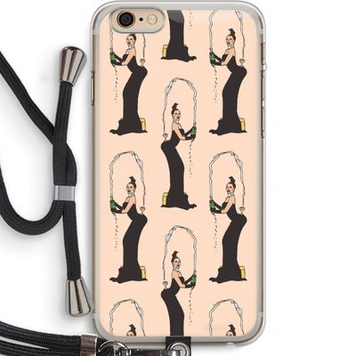 Pop Some Kim: iPhone 6 PLUS / 6S PLUS Transparant Hoesje met koord