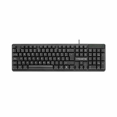 Toetsenbord Tacens AK0ES Zwart Qwerty Spaans QWERTY