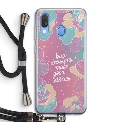 Good stories: Samsung Galaxy A40 Transparant Hoesje met koord