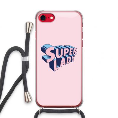 Superlady: iPhone SE 2020 Transparant Hoesje met koord