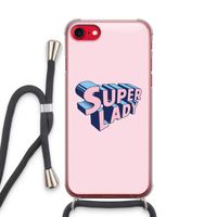 Superlady: iPhone SE 2020 Transparant Hoesje met koord