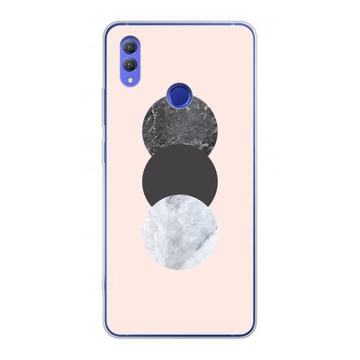 Marmeren cirkels: Honor Note 10 Transparant Hoesje