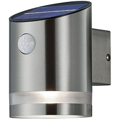 LED Tuinverlichting - Buitenlamp - Trion Salty - Wand - 3W - Warm Wit 3000K - Rond - Mat Nikkel - RVS