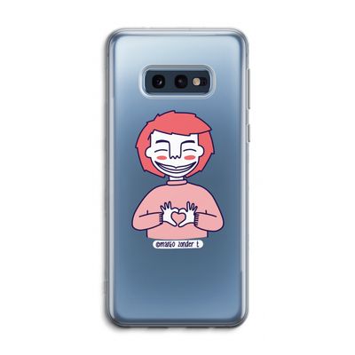 Hartje: Samsung Galaxy S10e Transparant Hoesje