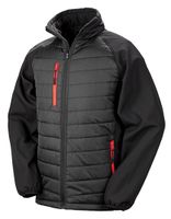 Result RT237 Black Compass Padded Soft Shell Jacket
