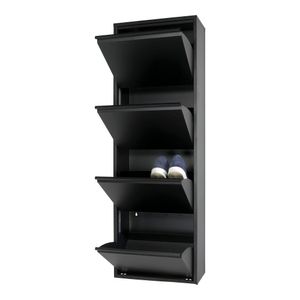 Schoenenkast Oscar-4 Zwart
