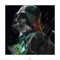 Kunstdruk Star Wars Rogue One Darth Vader Lines 40x40cm - thumbnail