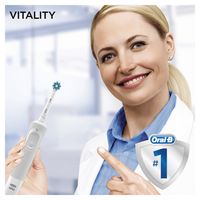 Oral-B Vitality 100 CrossAction Volwassene Roterende-oscillerende tandenborstel Wit - thumbnail