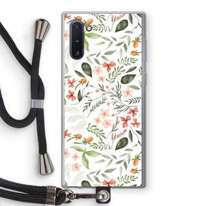 Sweet little flowers: Samsung Galaxy Note 10 Transparant Hoesje met koord