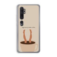 Aggressively drinks coffee: Xiaomi Mi Note 10 Pro Transparant Hoesje