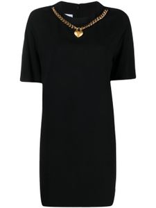 Moschino robe-polo courte - Noir