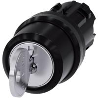 Siemens 3SU10004BL110AA0 3SU1000-4BL11-0AA0 Sleutelschakelaar Kunststof frontring Zwart 2 x 45 ° 1 stuk(s)