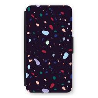 Dark Rounded Terrazzo: iPhone 12 mini Flip Hoesje