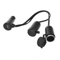 Pro+ Splitter 2-weg + stekker met USB 1000mA 12V/24V - thumbnail