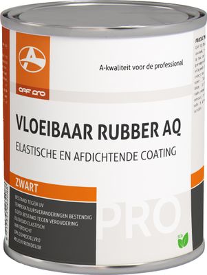 OAF PRO Vloeibaar Rubber AQ Zwart 750 ml