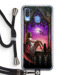 Kinderen van de nacht: Samsung Galaxy A40 Transparant Hoesje met koord