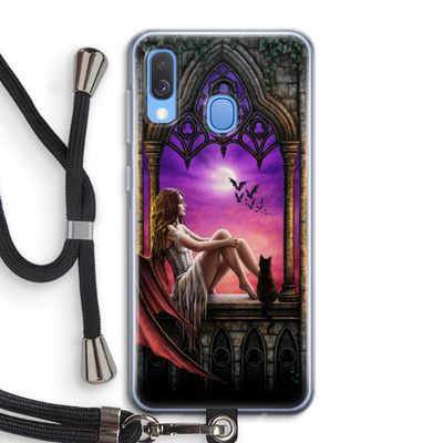 Kinderen van de nacht: Samsung Galaxy A40 Transparant Hoesje met koord