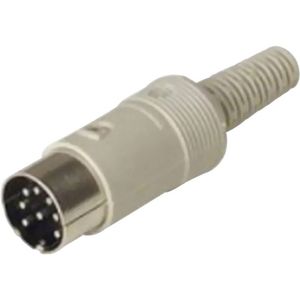 Hirschmann 930 015-517-1 DIN-connector Stekker, recht Aantal polen: 4 Grijs 1 stuk(s)