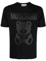 Moschino t-shirt en coton à imprimé ourson - Noir