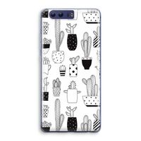 Cactusmotief: Honor 9 Transparant Hoesje