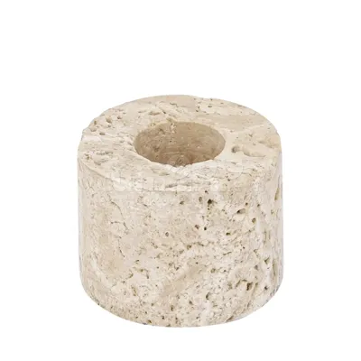 PTMD Kandelaar Jaqueleen Beige L 5cm