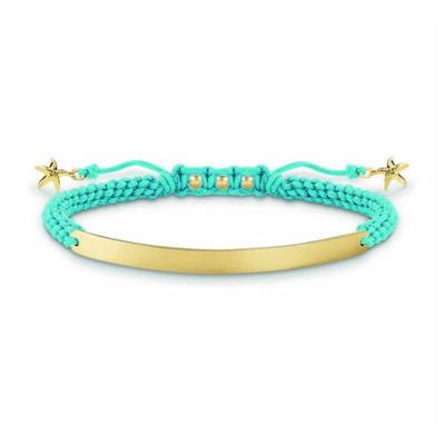 Thomas Sabo LBA0060-848-1 Blauw Zilver Gouden - Maat: 12-19 cm Dames armband
