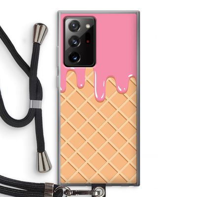 Ice cream: Samsung Galaxy Note 20 Ultra / Note 20 Ultra 5G Transparant Hoesje met koord