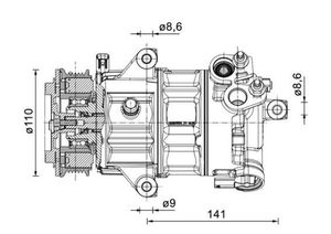Air Compressor Ford ACP1491000P
