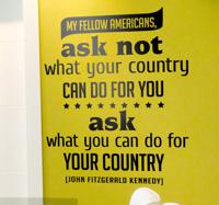 Your Country JFK Wall Sticker