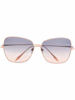 Dita Eyewear lunettes de soleil Zazoe à monture papillon - Or