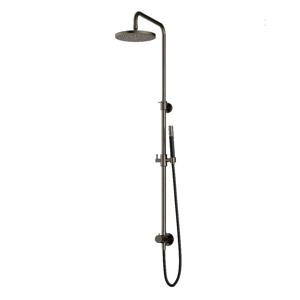 Hotbath Cobber regendoucheset, hoofddouche 20cm en doucheslang 1,5mtr met handdouche, verouderd ijzer