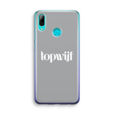 Topwijf Grijs Wit: Huawei P Smart (2019) Transparant Hoesje
