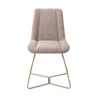 Jesper Home Umedo eetkamerstoel Grainy Greige beehive gold